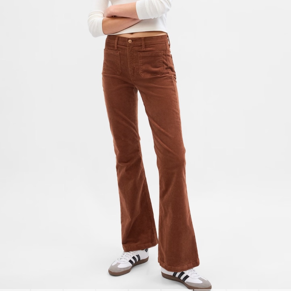 GAP 70s flare brown pants
